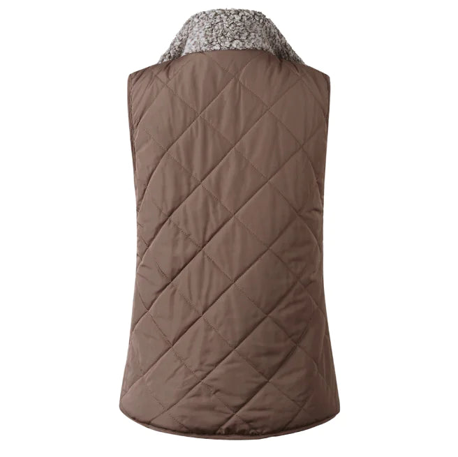 Reversible Zip Pocket Women's Vest for Fall/Winter