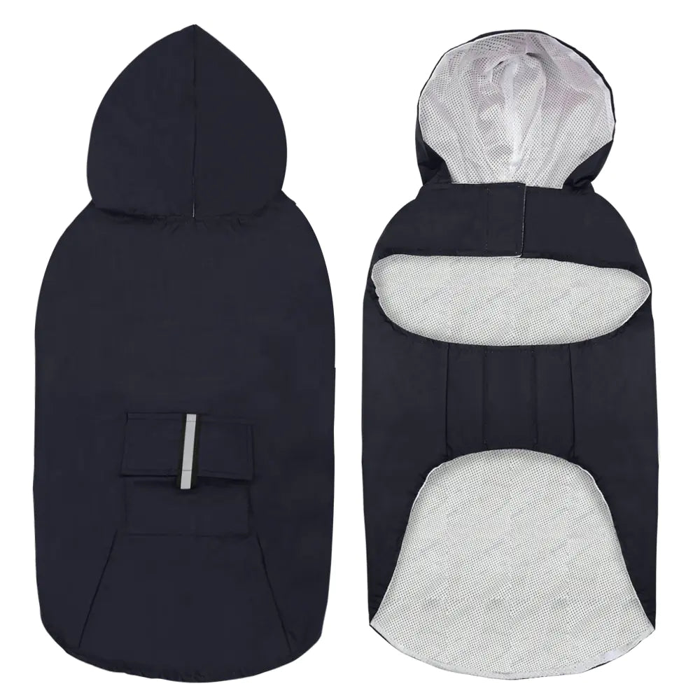 Large Waterproof Dog Raincoat for Outdoor Use