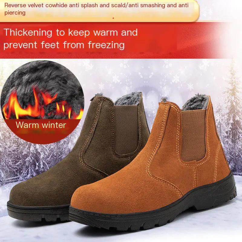 Winter Safety Work Boots with Steel Toe and Insulation