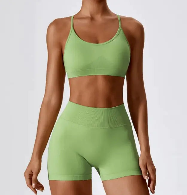 Seamless Yoga Set (Top + Shorts)