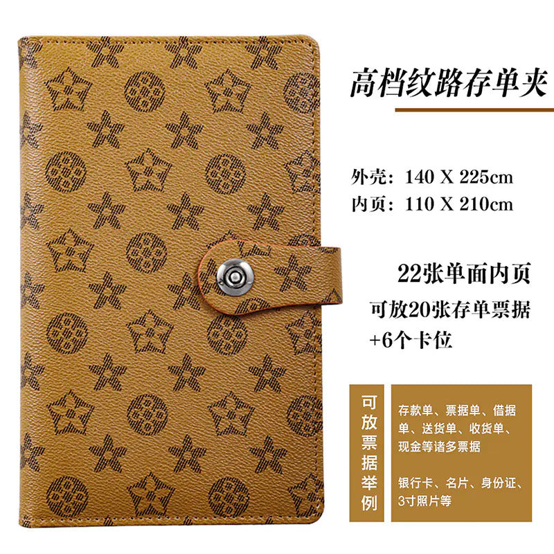 New Leather Textured Bank Document Organizer Wallet