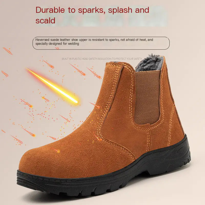 Winter Safety Work Boots with Steel Toe and Insulation