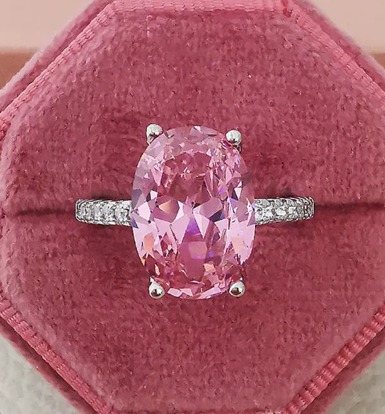 Diamond Women's Ring - 925 Silver Couple Engagement Jewelry