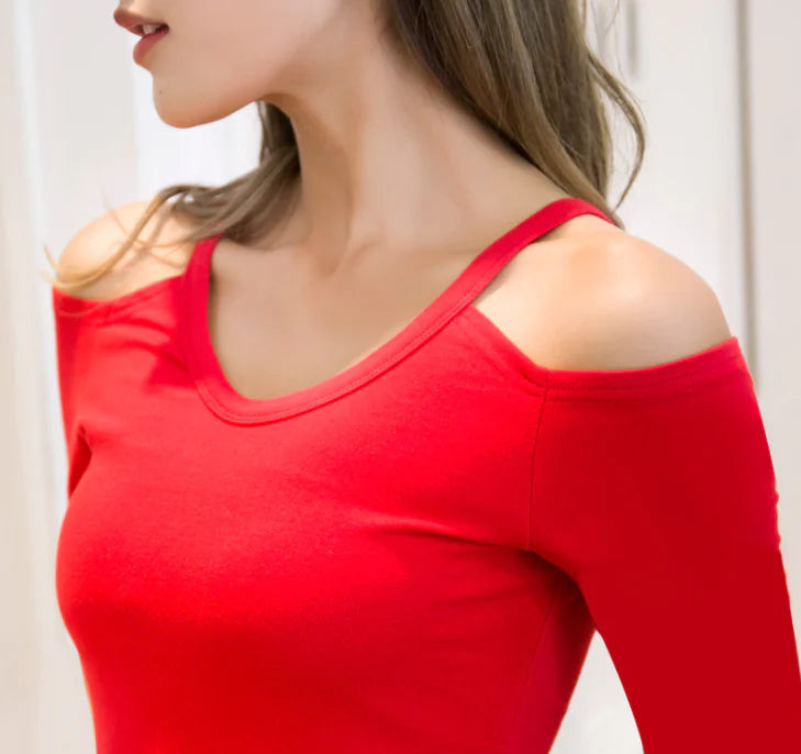 Off-Shoulder Short Sleeve and Cami Base Tops