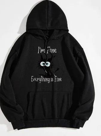 Fleece-lined Hoodie for European and American Cats