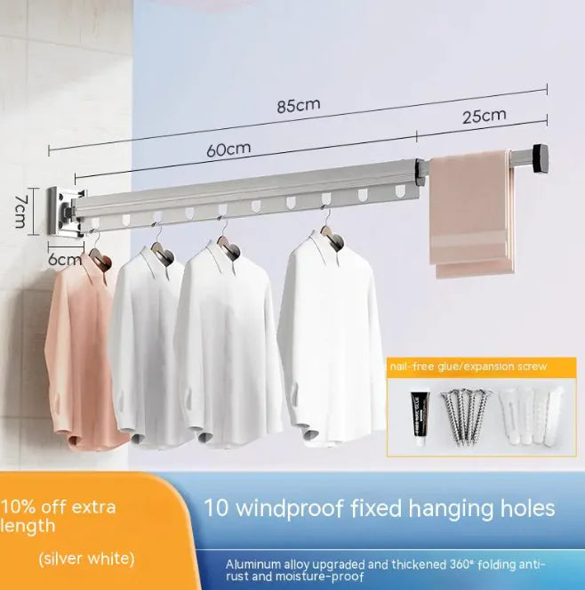Suction Cup Folding Clothes Hanger