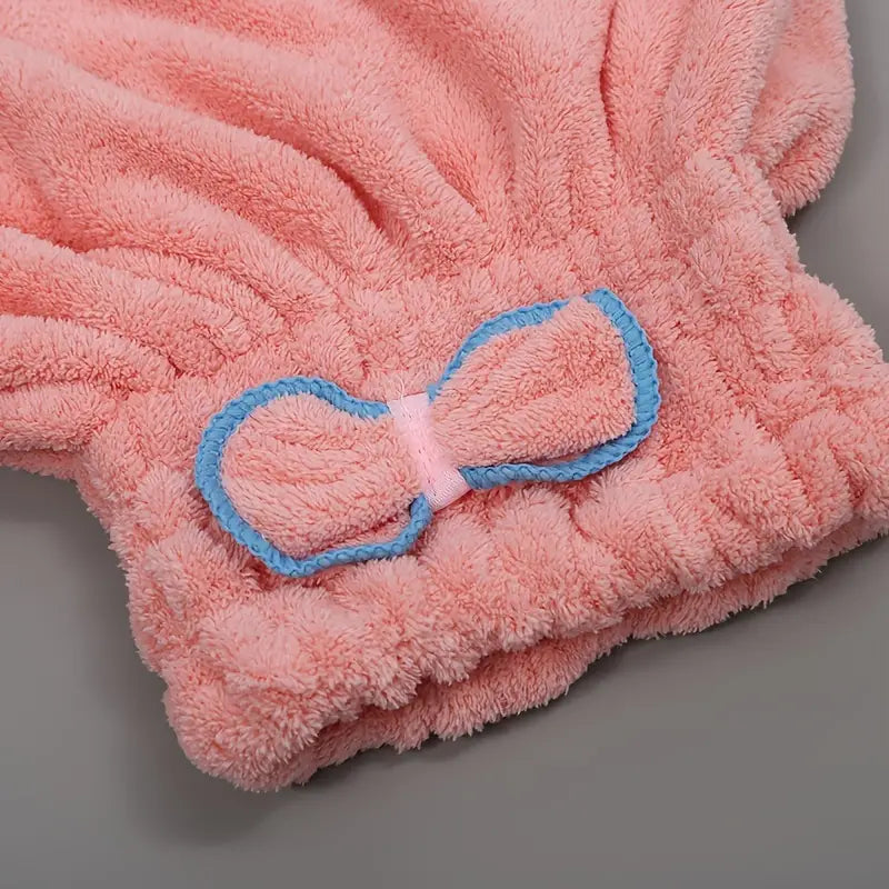 Microfiber Quick-Dry Hair Turban for Women (1pc)