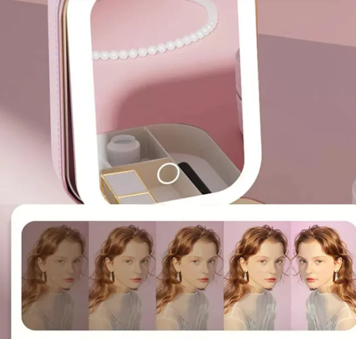 LED Makeup Bag With Mirror