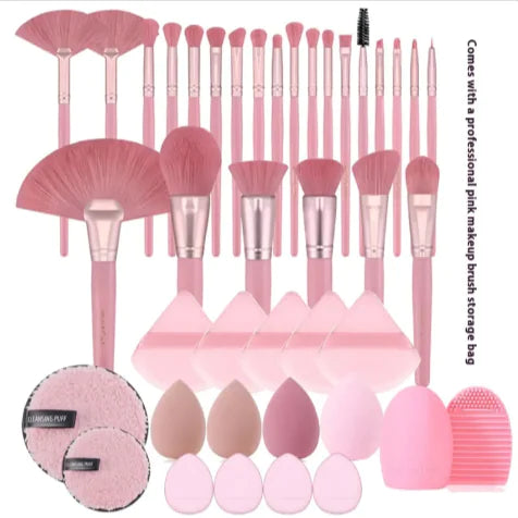 Makeup Brush & Puff Travel Set