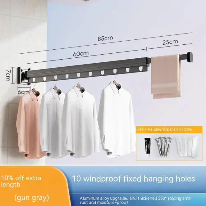 Suction Cup Folding Clothes Hanger