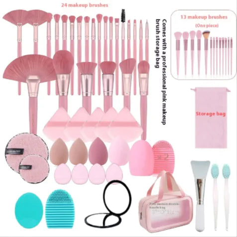 Makeup Brush & Puff Travel Set