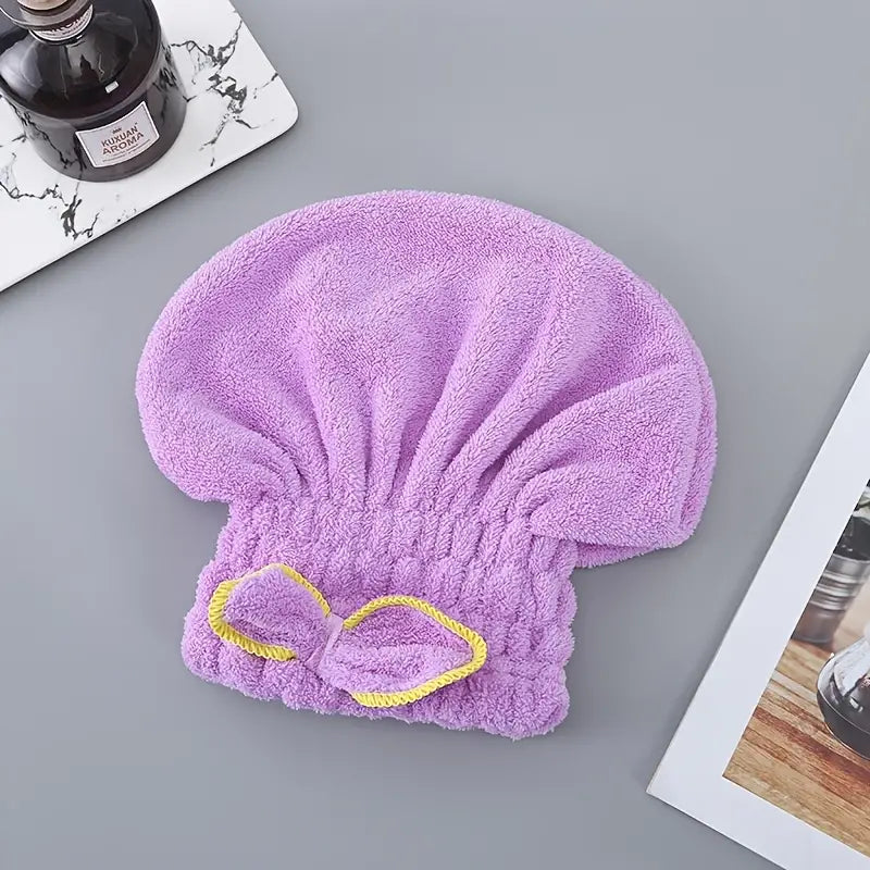 Microfiber Quick-Dry Hair Turban for Women (1pc)