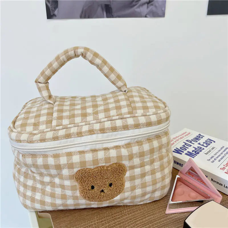 Cute Cartoon Bear Makeup Pouch