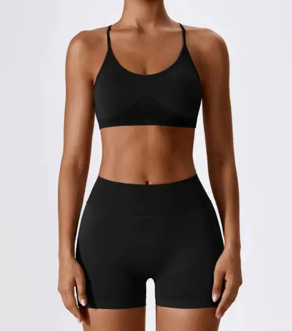 Seamless Yoga Set (Top + Shorts)