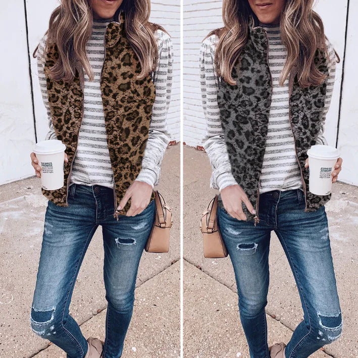 Reversible Zip Pocket Women's Vest for Fall/Winter