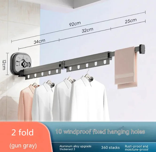 Suction Cup Folding Clothes Hanger